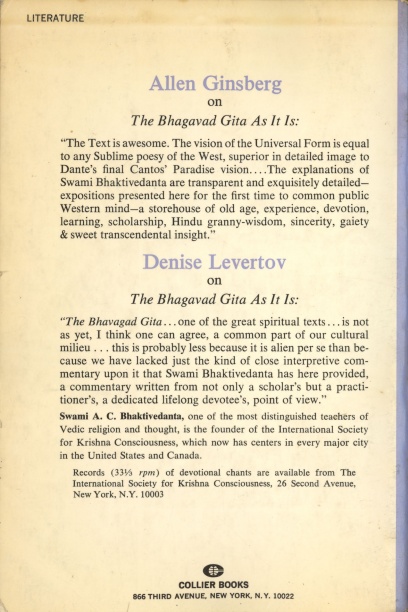 1968 Bhagavad Gita As It Is