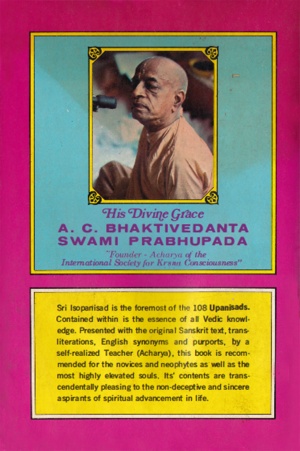 Sri Isopanisad cover